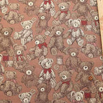 Cotton sheeting print fabric un/no Bear - nomura tailor