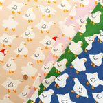 Cotton Oxford Printed Fabric - Duck - nomura tailor