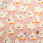Cotton Oxford Printed Fabric - Duck - nomura tailor