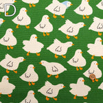 Cotton Oxford Printed Fabric - Duck - nomura tailor