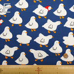 Cotton Oxford Printed Fabric - Duck - nomura tailor