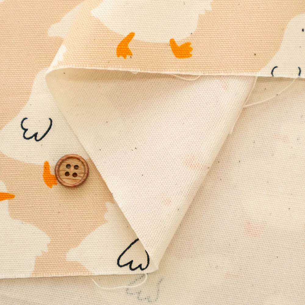 Cotton Oxford Printed Fabric - Duck - nomura tailor