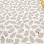 Cotton Oxford Printed Fabric - Hippopotamus - nomura tailor