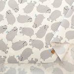 Cotton Oxford Printed Fabric - Hippopotamus - nomura tailor