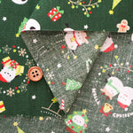 Cotton Sheeting printed Fabric - Long-tailed Tits Christmas - nomura tailor