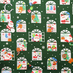 Cotton Sheeting printed Fabric - Christmas Santa - nomura tailor