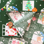 Cotton Sheeting printed Fabric - Christmas Santa - nomura tailor