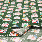 Cotton Sheeting printed Fabric - Christmas Santa - nomura tailor