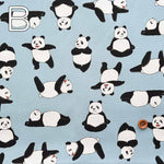 Cotton Ox Printed Fabric Panda Yoga - nomura tailor