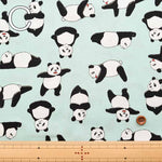 Cotton Ox Printed Fabric Panda Yoga - nomura tailor