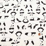 Cotton Ox Printed Fabric Panda Yoga - nomura tailor