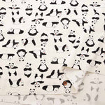 Cotton Ox Printed Fabric Panda Yoga - nomura tailor