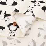 Cotton Ox Printed Fabric Panda Yoga - nomura tailor