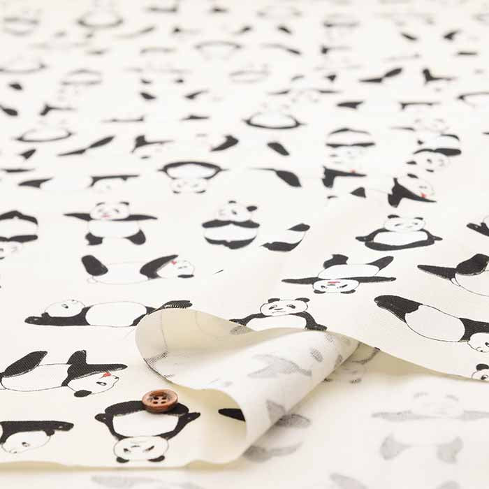 Cotton Ox Printed Fabric Panda Yoga - nomura tailor