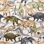 Cotton Ox Printed Fabric Real Dinosaur - nomura tailor