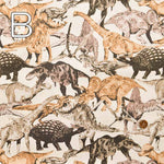 Cotton Ox Printed Fabric Real Dinosaur - nomura tailor