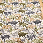 Cotton Ox Printed Fabric Real Dinosaur - nomura tailor