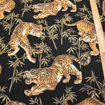 Cotton chinese grame printed fabric Take-Tora - nomura tailor