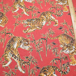 Cotton chinese grame printed fabric Take-Tora - nomura tailor