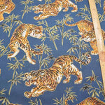 Cotton chinese grame printed fabric Take-Tora - nomura tailor