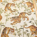 Cotton chinese grame printed fabric Take-Tora - nomura tailor