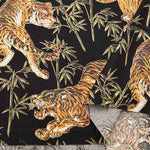 Cotton chinese grame printed fabric Take-Tora - nomura tailor