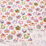 Cotton sheeting print fabric Yumeiro Hyakkei Ema - nomura tailor