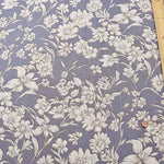 C/L canvas printed fabric Etching flower - nomura tailor