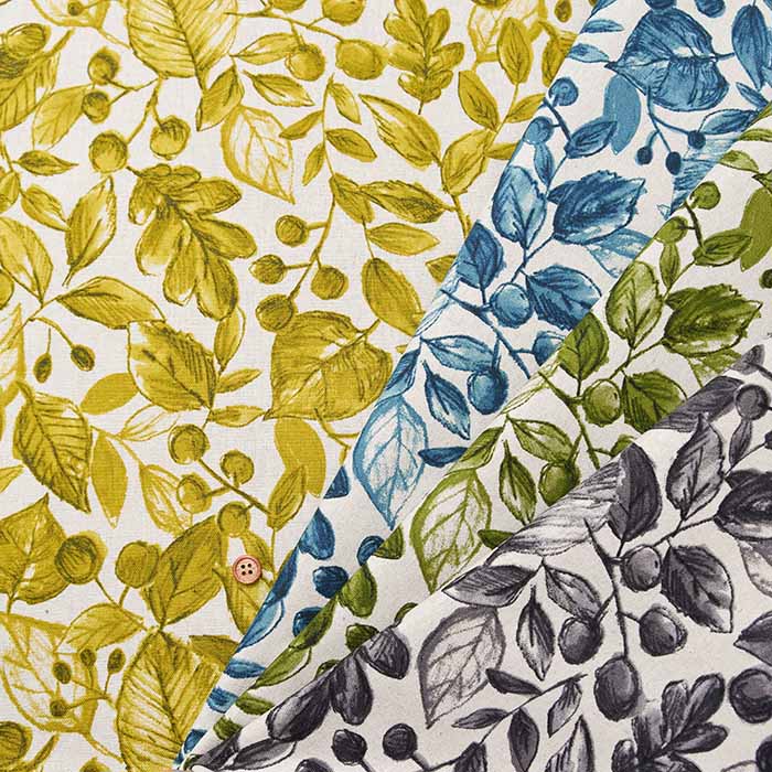 C/L Canvas printed fabric Leaf - nomura tailor