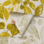 C/L Canvas printed fabric Leaf - nomura tailor