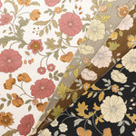 Cotton Oxford Fabric - Antique Flower 1 - nomura tailor