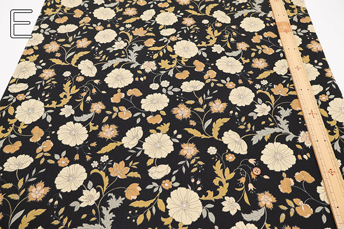 Cotton Oxford Fabric - Antique Flower 1 - nomura tailor