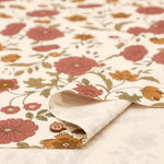 Cotton Oxford Fabric - Antique Flower 1 - nomura tailor