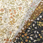 Cotton Oxford Fabric - Antique Flower 2 - nomura tailor