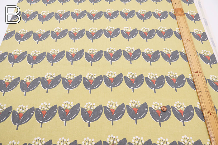 Cotton Oxford Fabric - Flower - nomura tailor