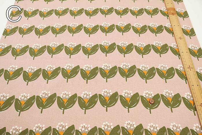 Cotton Oxford Fabric - Flower - nomura tailor