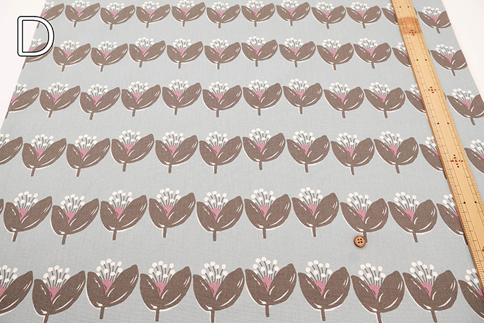 Cotton Oxford Fabric - Flower - nomura tailor