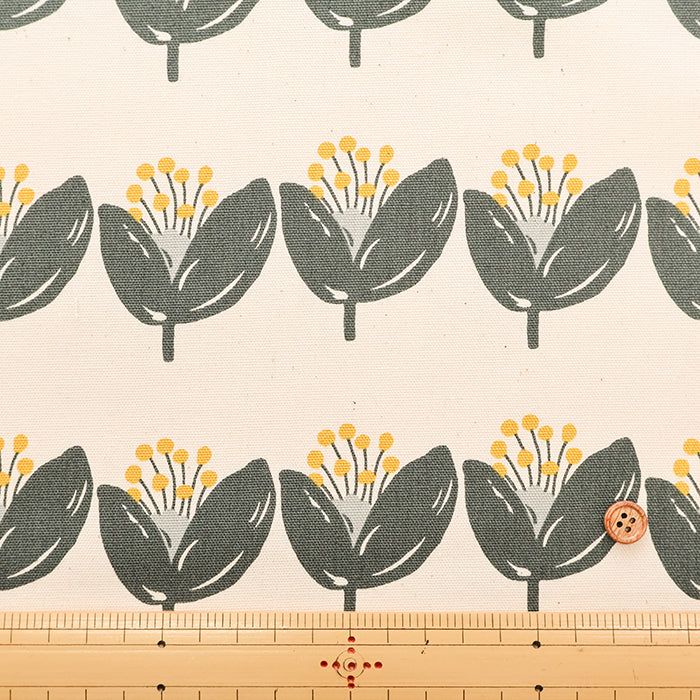 Cotton Oxford Fabric - Flower - nomura tailor