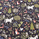 Cotton Ox Printed Fabric Forest Animal - nomura tailor