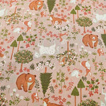 Cotton Ox Printed Fabric Forest Animal - nomura tailor