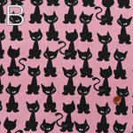 Cotton Ox Printed Fabric Sitting Cat - nomura tailor