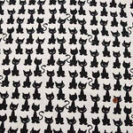 Cotton Ox Printed Fabric Sitting Cat - nomura tailor