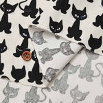 Cotton Ox Printed Fabric Sitting Cat - nomura tailor