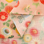 Cotton Shantung Printed Fabric - Small Chrysanthemum - nomura tailor