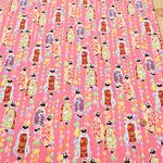 Cotton Sharting Printed Fabric - Local Folktale Maiko (Apprentice Geisha) - nomura tailor