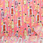 Cotton Sharting Printed Fabric - Local Folktale Maiko (Apprentice Geisha) - nomura tailor