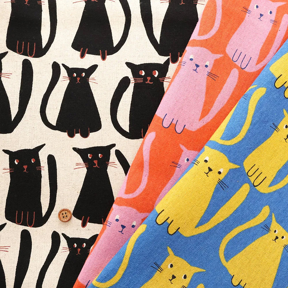 C/L Canvas Printed Fabric ノラネコフレンズ - nomura tailor