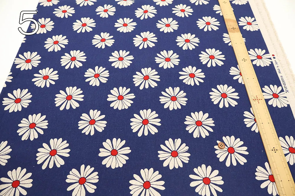 C/L Canvas Printed Fabric Daisy - nomura tailor