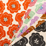 C/L Canvas Printed Fabric Flower Biscuit - nomura tailor