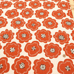 C/L Canvas Printed Fabric Flower Biscuit - nomura tailor